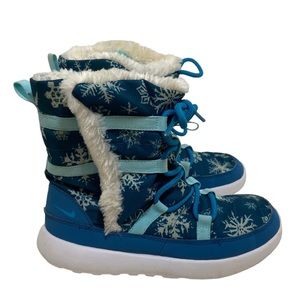 Nike Roshe One HI Print (PSV) 807745 400 Brigade Blue/BL-Lagoon-CP-WHT Sz 2.5Y